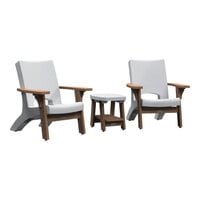 Mayne Mesa White Chair and Table Set