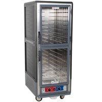 Metro C539-MDC-4-GY C5 3 Series Heated Holding and Proofing Cabinet with Clear Dutch Doors - Gray