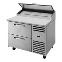 True TPP-AT-44D-2-HC~SPEC3 Spec Series 44 5/8" Refrigerated Pizza Prep Table with Two Drawers