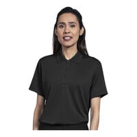 Uncommon Chef Women's Customizable Black Short Sleeve Polo Shirt