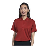 Uncommon Chef Women's Customizable Red Short Sleeve Polo Shirt