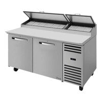 True TPP-AT-67-HC~SPEC3 Spec Series 67 3/8" Refrigerated Pizza Prep Table with Two Doors