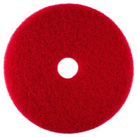 Scrubble by ACS 51-10 Type 55 10" Red Buffing Floor Pad   - 5/Case