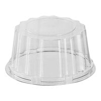 Welcome Home Brands 7 1/8" x 3 3/16" Clear PET Round Mini Medoro Tray Dome Lid - 150/Case