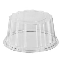Welcome Home Brands 7 1/16" x 2" Clear PET Round Mini Medoro Tray Dome Lid - 150/Case