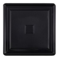 Welcome Home Brands 2" Black Mini Square Plastic Medoro Tray - 600/Case