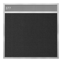 United Visual Products 24" x 24" Hall Identification Board with Black Felt and Satin Frame