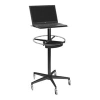 Omnimed 16 9/16" x 13 1/16" x 42" Mobile Computer Monitor Stand