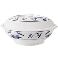 GET KT-050-B Water Lily 2.18 Qt. Melamine Bowl with Lid - 12/Pack