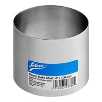 Ateco 4" x 3" Round Stainless Steel Cake / Food Ring Mold 48704