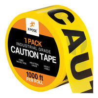 Xpose Safety 3" x 1000' Yellow / Black Industrial Grade "Caution" Safety Tape PCT-1-X