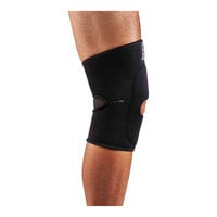 Ergodyne ProFlex 615 Black Neoprene Knee Compression Sleeve with Open Patella and Anterior Pad