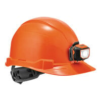 Ergodyne Skullerz 8970LED Orange Type 1 Class E Premium Cap-Style Hard Hat with LED Light and 4-Point Ratchet Suspension 60143