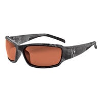 Ergodyne Skullerz THOR Safety Glasses with Kryptek Typhon Frame and Polarized Copper Lenses 51321