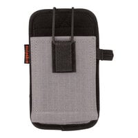 Ergodyne Squids 5544 Gray Phone Size Barcode Scanner / Mobile Computer Holster with Belt Clip and Loops 19187 - Large