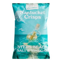 Nantucket Crisps Steps Beach Salt and Vinegar Potato Chips 2 oz. - 15/Case
