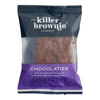 The Killer Brownie Individually Wrapped Chocolatier Brownie 2.75 oz. - 44/Case