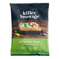 The Killer Brownie Individually Wrapped Kitchen Sink Brownie 3.25 oz. - 44/Case