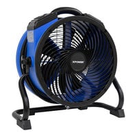 XPOWER P-39AR-Blue 4-Speed Professional Axial Fan with Daisy Chain - 2,100 CFM, 115V