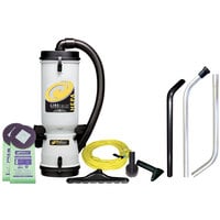 ProTeam 100280 10 Qt. LineVacer Backpack Vacuum Cleaner with ULPA filtration and 100163 High Filtration Vac Kit - 120V