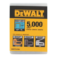 DeWalt 1/2" Heavy-Duty Staples with Reusable Plastic Case - 5000/Pack