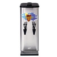 Curtis TCC2N 3 Gallon Dual Faucet Narrow Tea Concentrate Dispenser with Plastic Lid