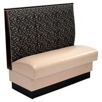 American Tables & Seating 30" Long Single Deuce 2 Channel Back Upholstered Booth - 48" High