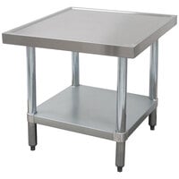Advance Tabco MT-GL-300 30" x 30" Stainless Steel Mixer Table with Galvanized Undershelf