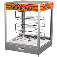 Doyon DRPR4 22 3/8" Countertop Hot Food Merchandiser / Warmer with Four Tiered 20" Rotating Circle Rack - 120V