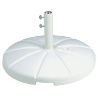 Grosfillex US602104 White Resin Umbrella Base for Table Use