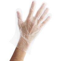 Choice Disposable Poly Gloves - Large for Food Service - 10000/Case