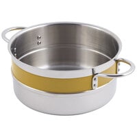 Bon Chef 62301NC Classic Country French Collection 3.3 Qt. Yellow Steam Table Pot with Riveted Handles