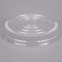 Fineline Platter Pleasers 9801-LL 18" Clear PET Plastic Round Low Dome Lid - 25/Case