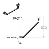 T&S 013653-40 Angle L-Tube Brace Support