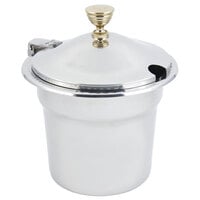 Bon Chef 5611WHC 10 5/8" x 8 1/4" Stainless Steel 7 Qt. Arches Design Soup Tureen with Hinged Cover