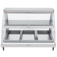 Hatco GRCDH-3PD 46" Glo-Ray Full Service Double Shelf Merchandiser with Humidity Controls - 1960W