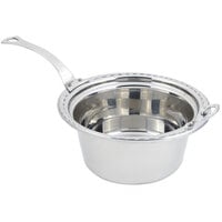 Bon Chef 5660HLSS 12" x 12" x 6" Stainless Steel 5 Qt. Arches Design Casserole Food Pan with Long Stainless Steel Handle