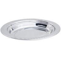 Bon Chef 5688 19" x 11" x 2" Stainless Steel 2.5 Qt. Arches Design Oval Food Pan
