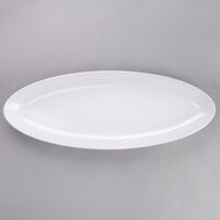GET ML-255-W 27" x 10" White Siciliano Oval Platter - 3/Case