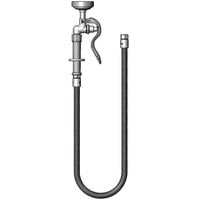 T&S B-0044-H3 Hose Assembly with 44" Stainless Steel Flex Hose, B-0107 Spray Valve, and Adapters