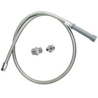 T&S B-0044-H5 Hose Assembly with 44" Stainless Steel Flex Hose and Adapters