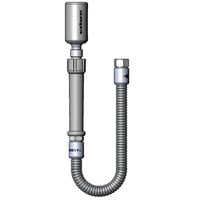 T&S B-0020-HC 20" Stainless Steel Flex Hose with Fan Jet Spray Head and Polyurethane Liner