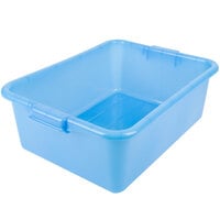 Vollrath 1527-C04 Traex® Color-Mate Blue Bus Tub / Food Storage Box - 20" x 15" x 7"