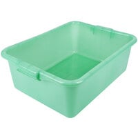 Vollrath 1527-C19 Traex® Color-Mate Green Bus Tub / Food Storage Box - 20" x 15" x 7"