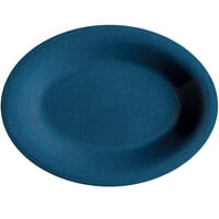 GET OP-220-TB Texas Blue 12" Oval Deep Platter - 24/Case
