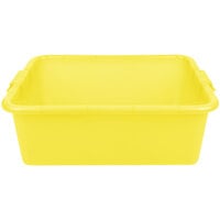 Vollrath 1517-C08 Traex® Color-Mate Yellow Perforated Drain Box - 20" x 15" x 7"