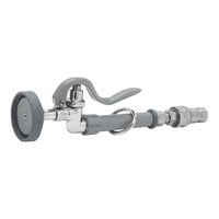 T&S B-0107-QD 1.15 GPM Gray Spray Valve with Handle, Hold Down Ring, and Quick Disconnect