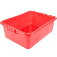 Vollrath 1527-C02 Traex® Color-Mate Red Bus Tub / Food Storage Box - 20" x 15" x 7"