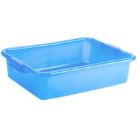 Vollrath 1521-C04 Traex® Color-Mate Blue Bus Tub / Food Storage Box - 20" x 15" x 5"