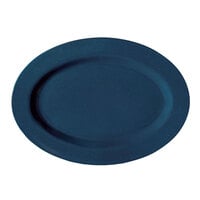 GET M-4010-TB Texas Blue 16 1/4" Oval Platter - 12/Case